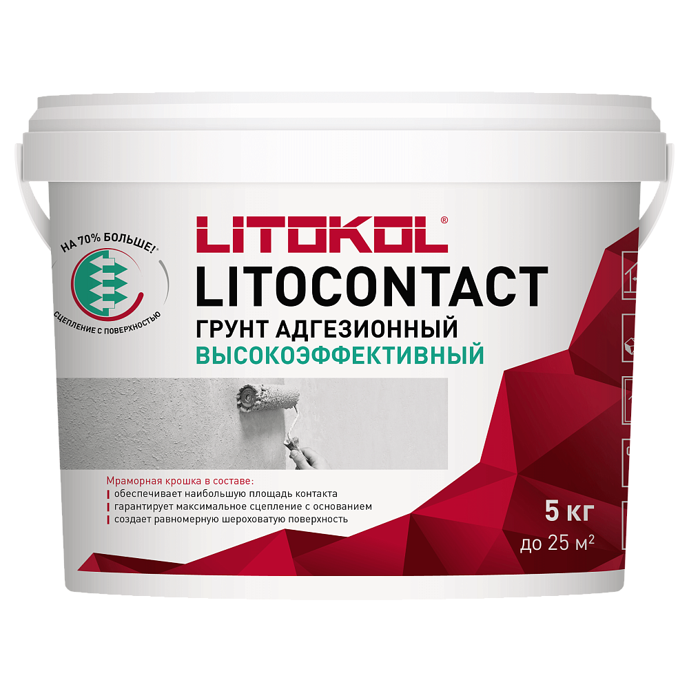 ЛИТОКОНТАКТ / LITOCONTACT грунтовка адгезионная 5кг  в Муроме