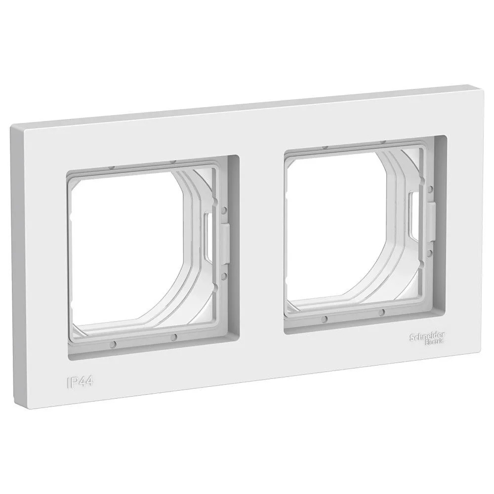 ATN440102 Рамка двухпостовая ATLASDESIGN AQUA IP44 белый (Шнейдер Электрик)  в Муроме