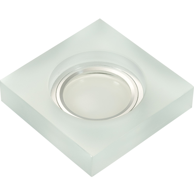 DLS-L111 GU5.3 CHROME/MATT CLEAR Светильник декоративный встраиваемый, серия Luciole. Квадратный ххх  в Муроме