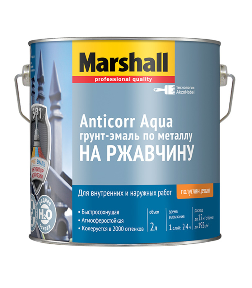 Грунт-эмаль M  ANTICORR AQUA  BC   2 л  в Муроме