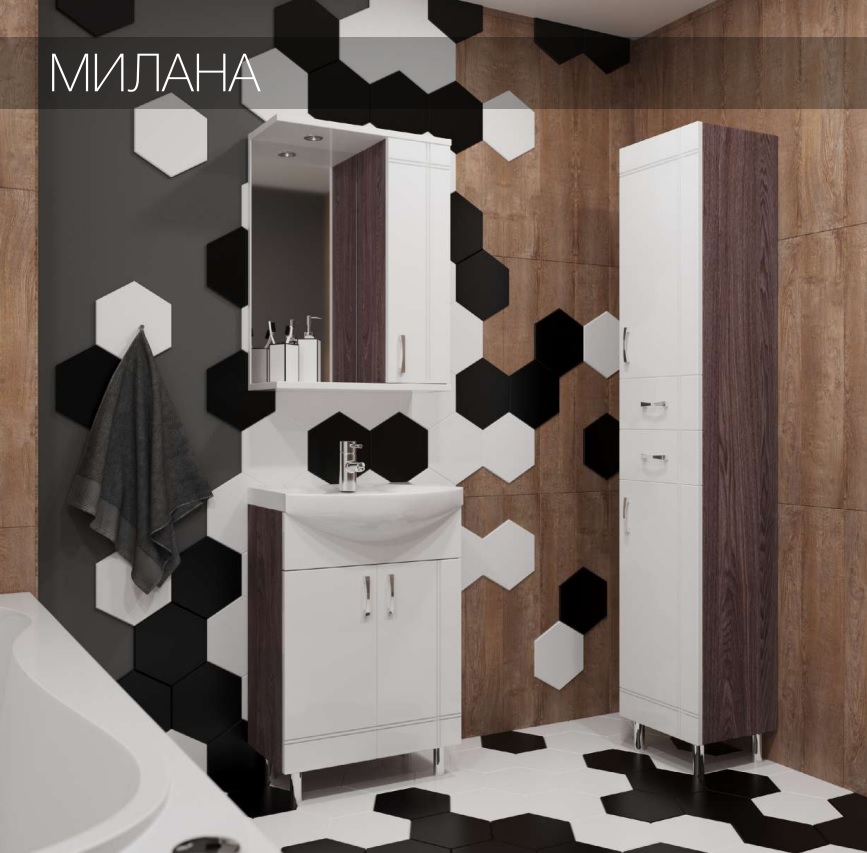 **Тумба Милана 55 Дуб/Белый  в Муроме