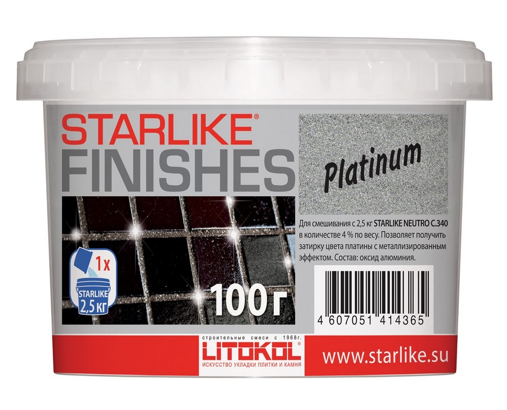 ПЛАТИНА/PLATINUM добавка платин.цвета д/ Starlike 0,1 кг.  в Муроме
