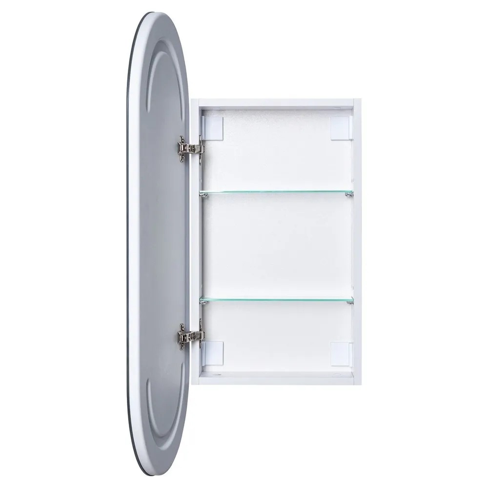 Зеркальный шкаф Монте (овал) 40х90 LED (344786)  в Муроме