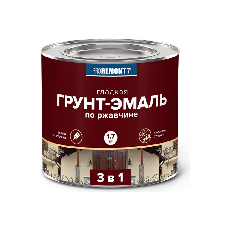 Грунт-эмаль 3 в 1 PROREMONTT желтая 1,7 кг 3/264  в Муроме