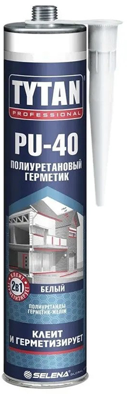 Tytan Professional PU 40 Полиуретановый герметик белый 310 мл  6244 / 6791  в Муроме