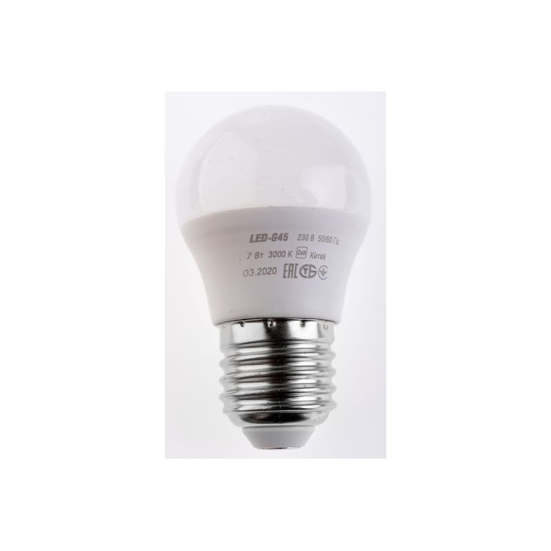 Лампа светодиодная LED 7вт E27 тепло-белый матовый шар ECO 2496  в Муроме