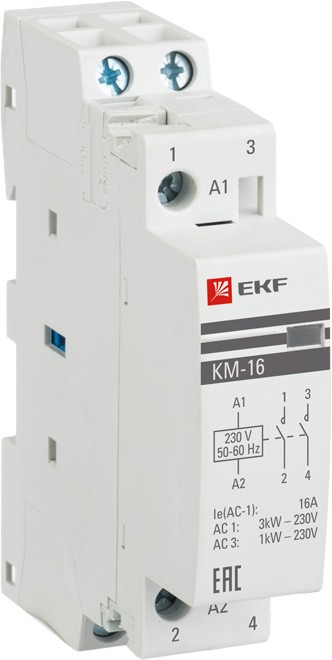 Контактор km-1-20-11 КМ 20А NО+NC (1 мод.) EKF  в Муроме