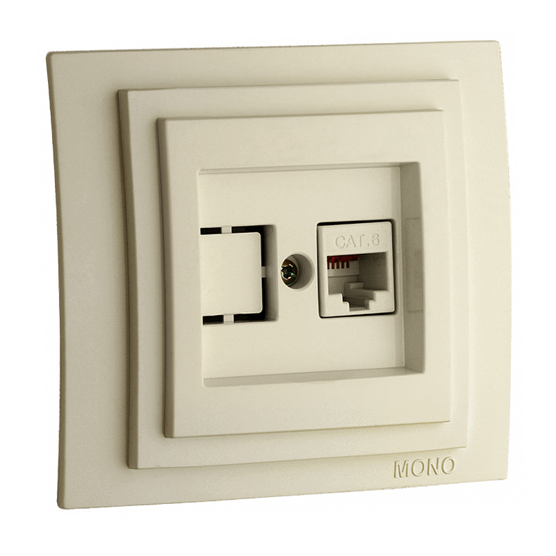 MONO Larıssa Розетка Комп. (Rj45 Cat 6)  Крем	  в Муроме