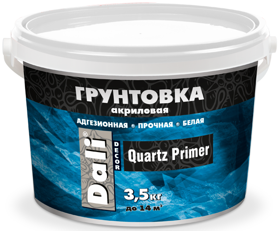 Грунтовка ДАЛИ-Декор QUARTZ PRIMER адгезионная белая  3,5 кг  /1  в Муроме