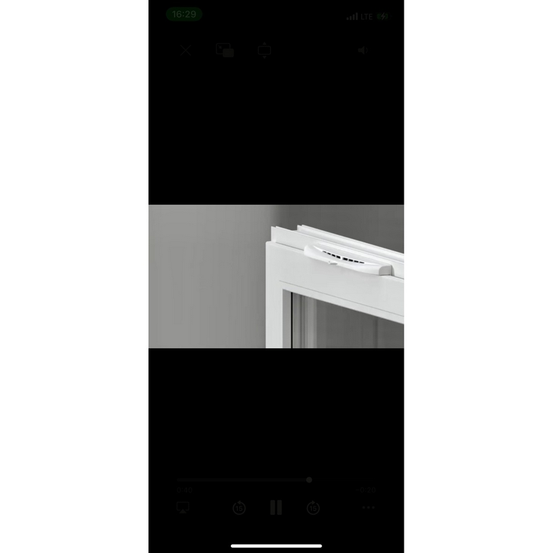 WV350 White, Оконный проветриватель WV регулируемый с фильтром 350 пластик белый  в Муроме