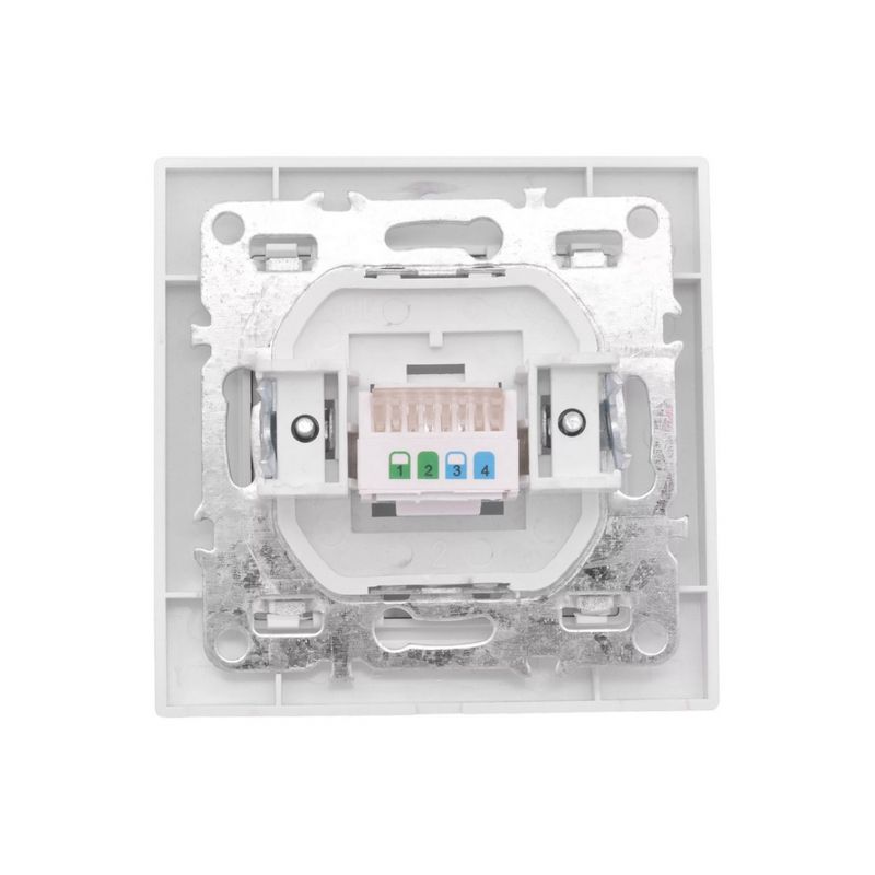 Минск Розетка RJ-45 1-местная СП  белая EKF  в Муроме