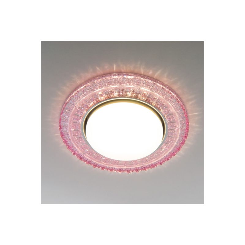 Встраиваемый точечный светильник с LED подсветкой 3028 GX53 PK розовый ххх  в Муроме