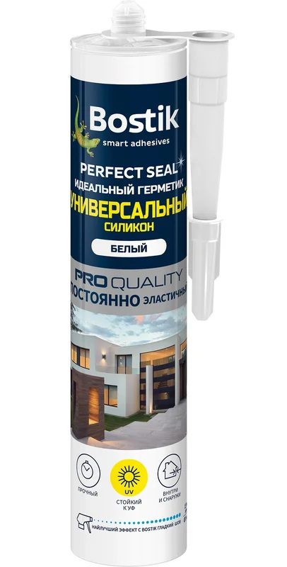 РАСПРОДАЖА Bostik Герметик Perfect Seal Универсальный силиконовый БЕЛЫЙ 280 мл 8516  в Муроме