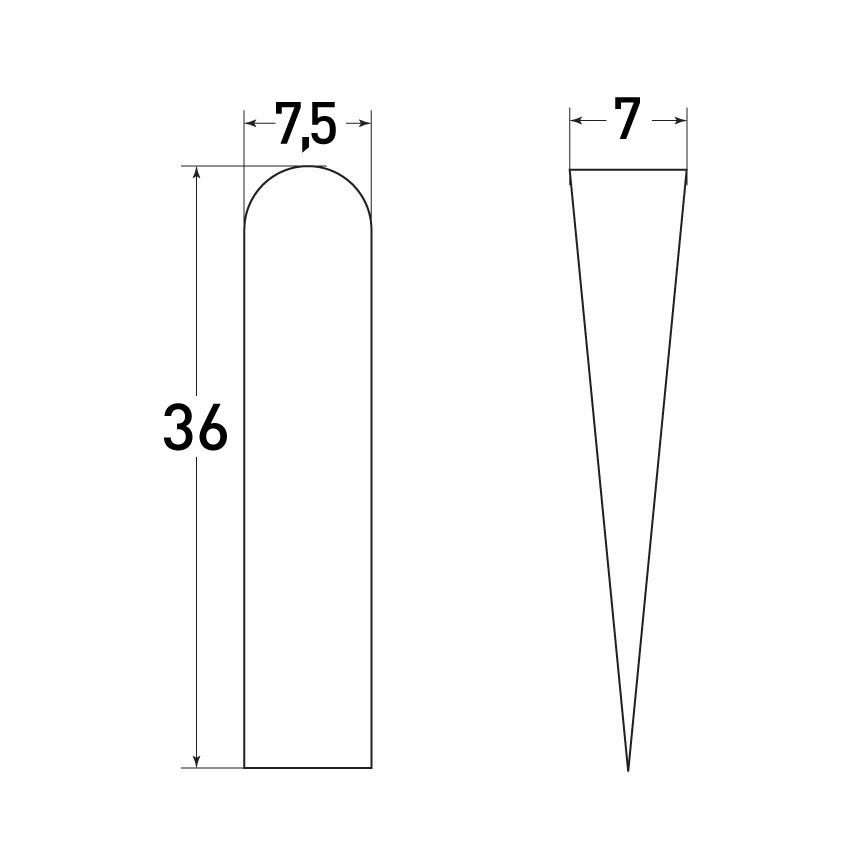 47-1-002 Клинья пластм.большие (50шт) 38*7мм     в Муроме