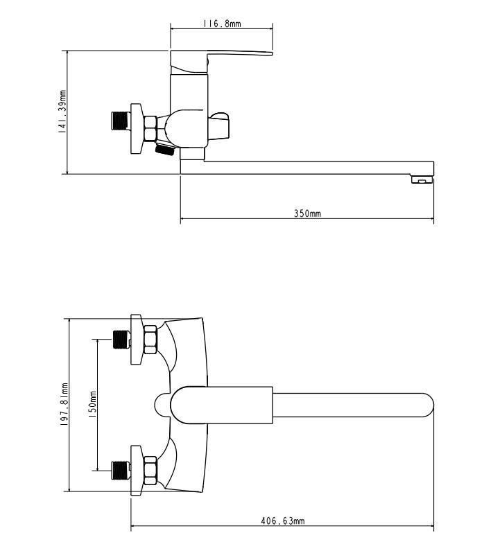 E22151-7 Смеситель для ванны  в Муроме