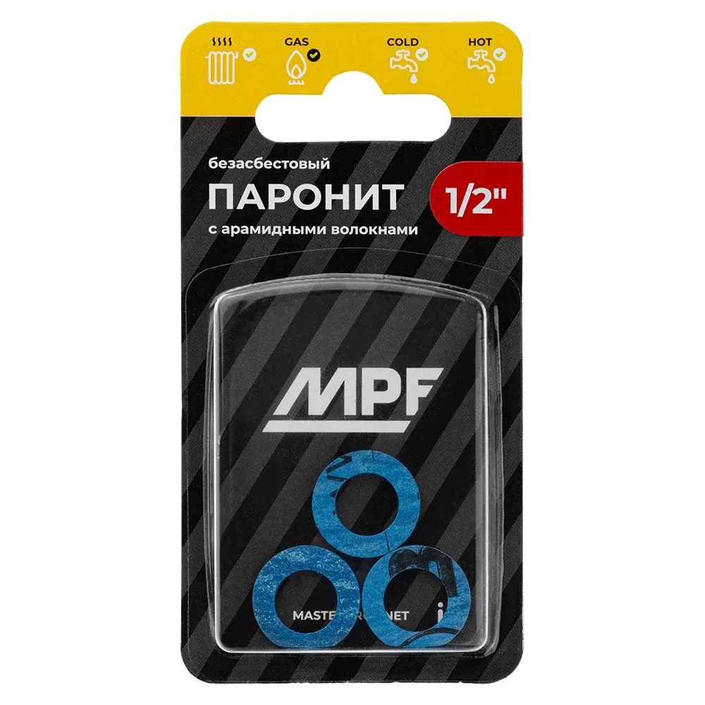 Прокладка паронитовая безасбестовая MPF 1/2" (3 шт.), МР  в Муроме