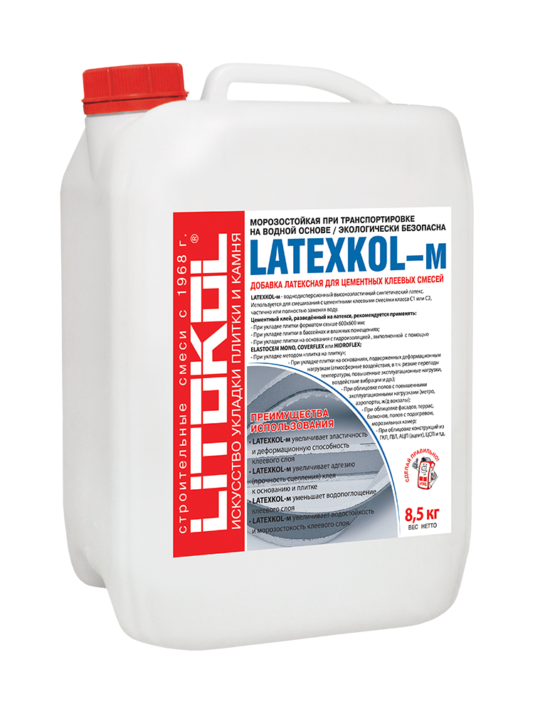 ЛАТЕКСКОЛ-м / LATEXKOL–м латексн.добавка д/клеев   8,5 кг  в Муроме