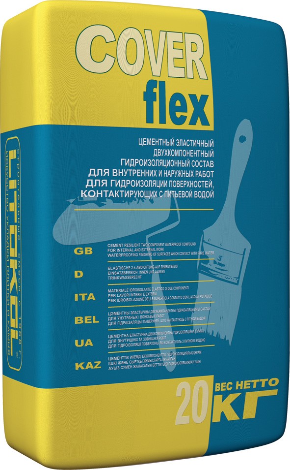 КОВЕРФЛЕКС / COVERFLEX комп. A(порошок в мешке)- гидроизоляция  20 кг  в Муроме