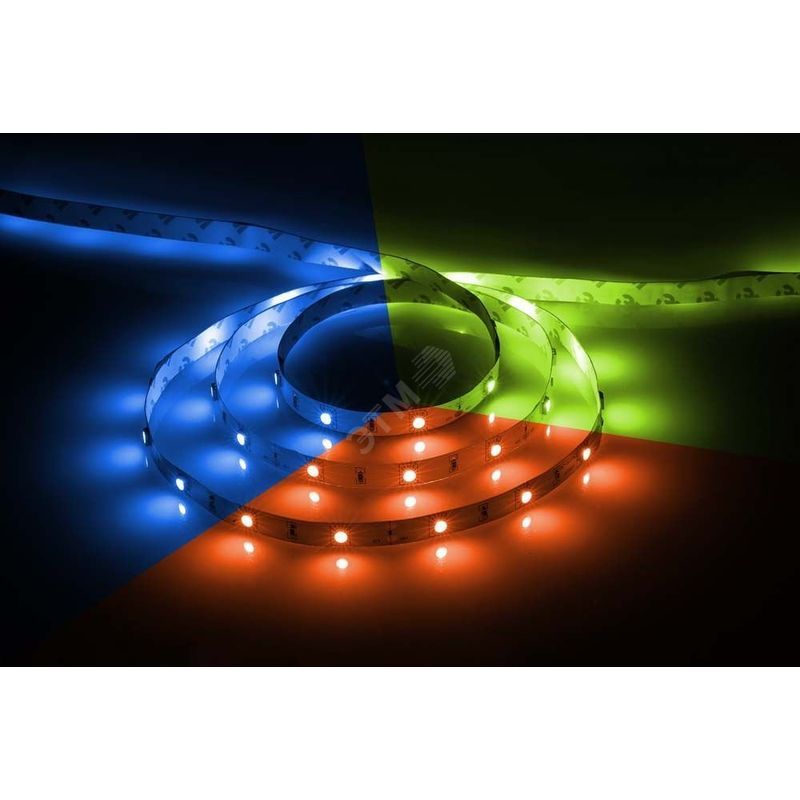 Лента светодиодная LEDх30/м 5 м 7.2w/m 12в красный/зеленый/синий (LS606 RGB) 4627080288591  в Муроме