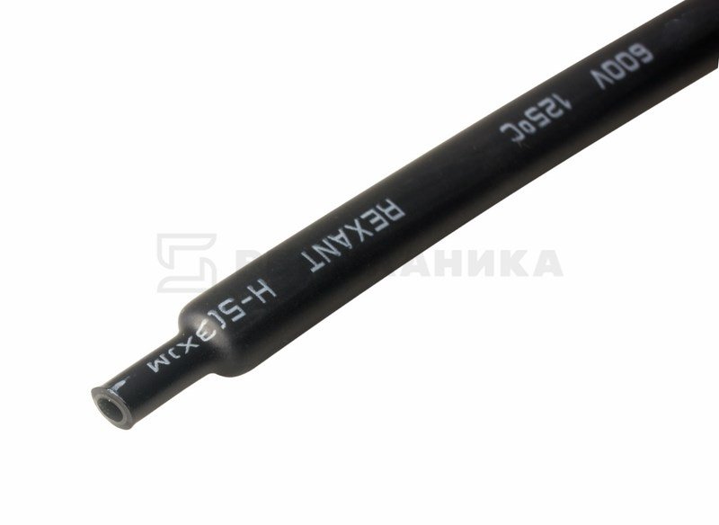21-2008 Термоусадка клеевая 12.0 / 4.0мм (3:1) 1м  черная  REXANT (в упаковке 10шт)  в Муроме