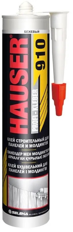 Клей строительный для панелей и молдингов Hauser 910 бежевый, 260 мл  (0647)  в Муроме