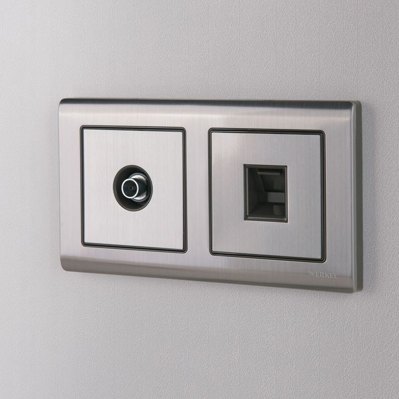 Розетка Ethernet RJ-45 (глянцевый никель) W1181002  в Муроме