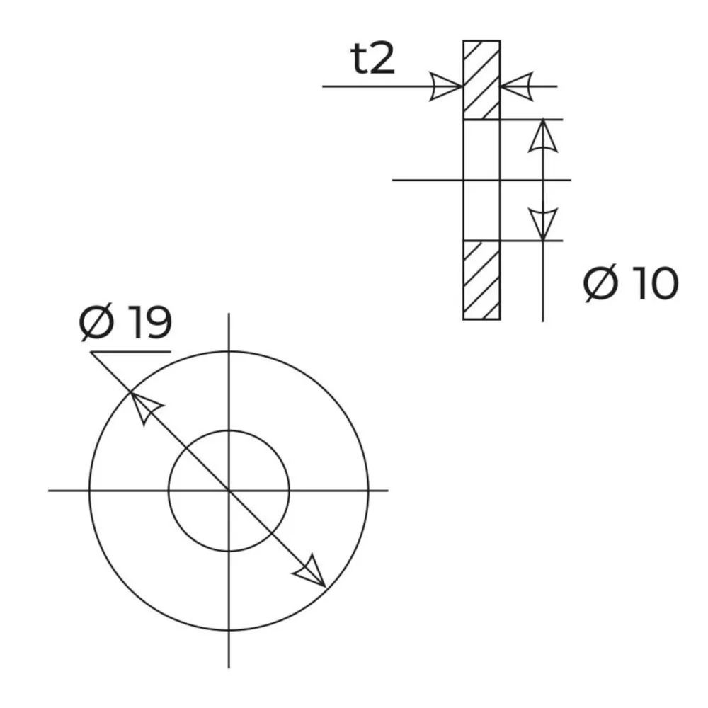 Прокладка паронитовая безасбестовая MPF 1/2" (3 шт.), МР  в Муроме