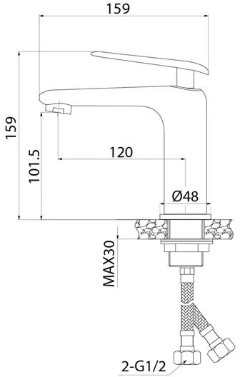 016903 Смеситель умыв. IDDIS Dash D35 высокий  в Муроме