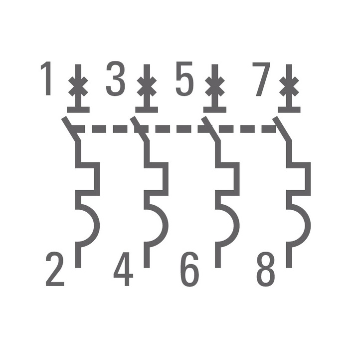 Выключатель автоматический 4P 25А (C) 4,5kA ВА 47-63N EKF PROxima  в Муроме