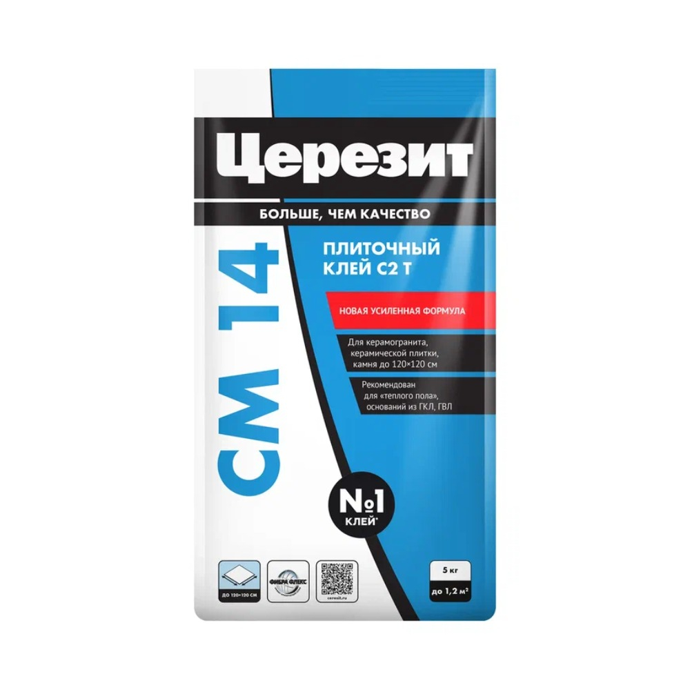 СМ 14 Extra Клей д/плитки и керамогр, д/тепл. полов вн. и нар. работ 5 кг C2T/144  в Муроме