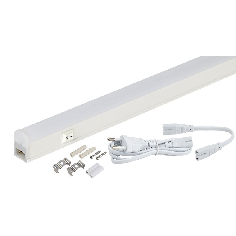 LLED-01-04W-4000-W ЭРА Линейный светодиодный светильник с выкл 4Вт 4000К L311мм (25/1350) 1883  в Муроме