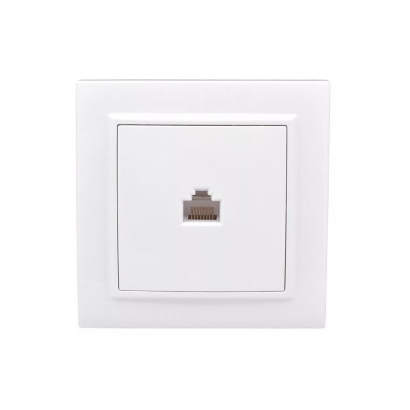 Минск Розетка RJ-45 1-местная СП  белая EKF  в Муроме