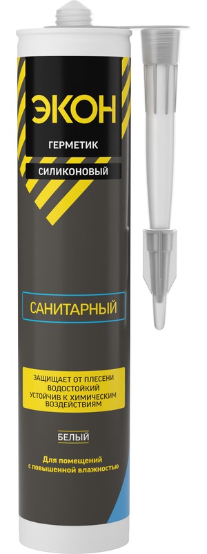 Герметик санитарный ЭКОН Белый 280 мл  /12  в Муроме
