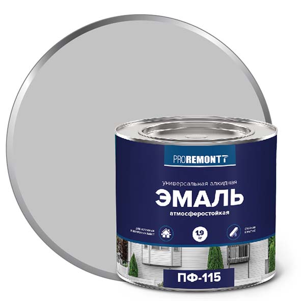 Эмаль ПФ-115 "PROREMONT"   1.9 кг серый RAL 7004 3/264  в Муроме