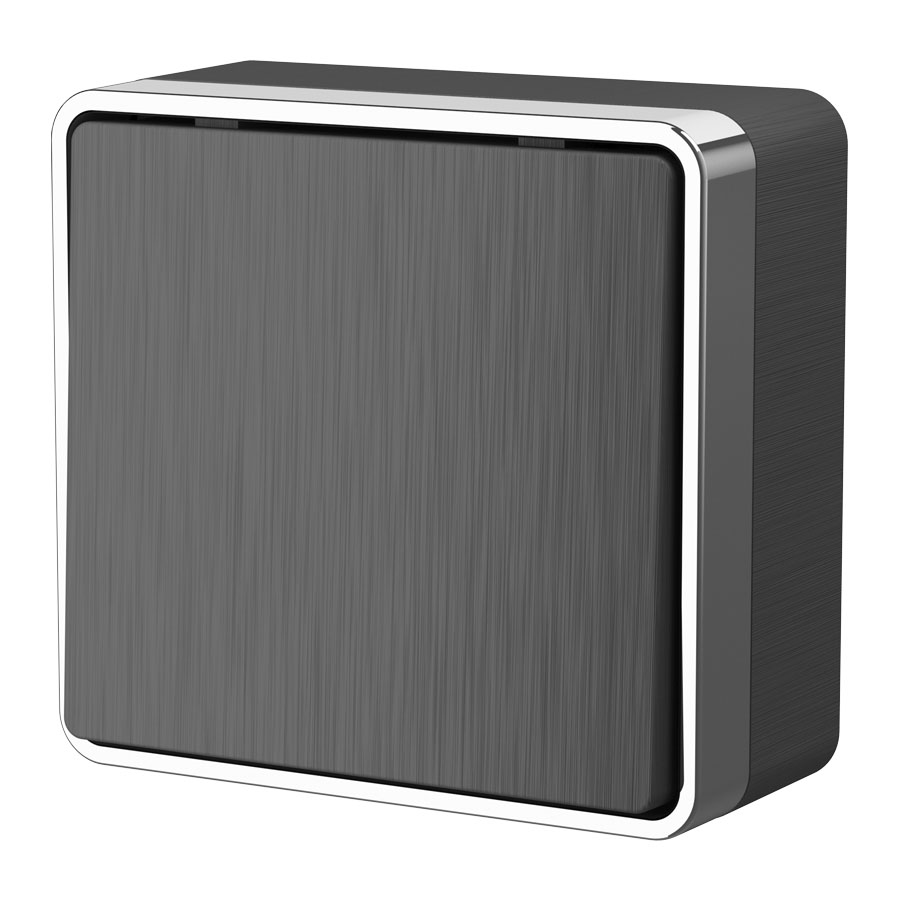Выключатель одноклавишный Gallant (графит рифленый) W5010004  в Муроме