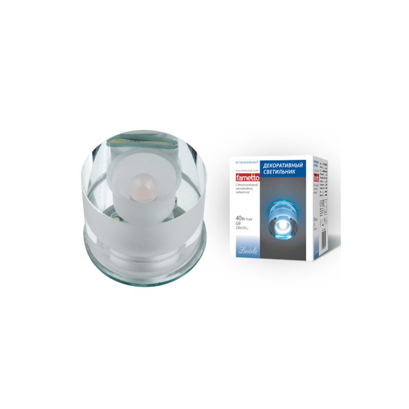 DLS-L114 G9 GLASSY/CLEAR Светильник декоративный встраиваемый, серия Luciole цоколь G9 ххх  в Муроме