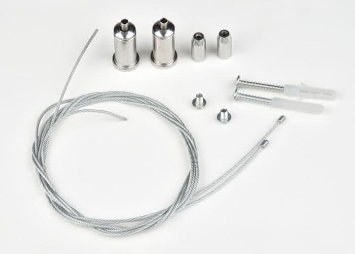 UFL-H02 SILVER 100 POLYBAG Комплект крепления для подвесного монтажа накладных светильников. Два тро  в Муроме
