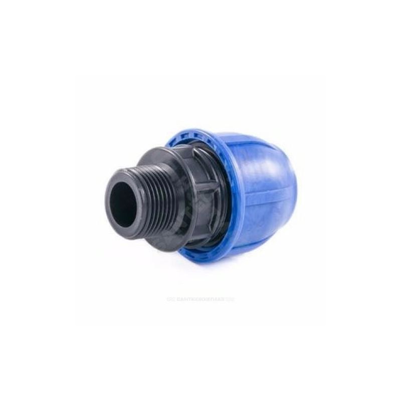 Муфта компрессионная с наружной резьбой  d 25x 3/4" для ПЭ труб(110) 3711  в Муроме