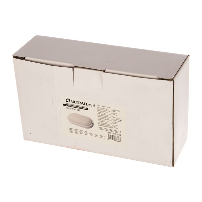 13352 Влагозащитный св-к Ultra Flash LBF-0401AS  (8w, IP54, Акустикаб) овал  в Муроме