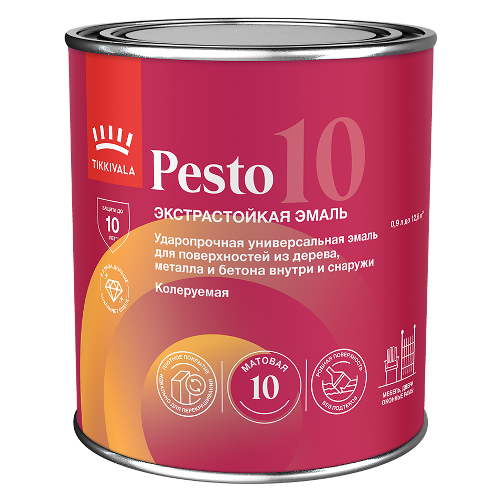 PESTO 10 C мат 0.9 л Эмаль алкидная /6  в Муроме