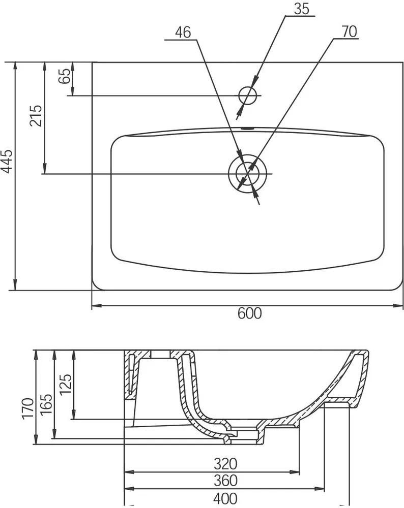 Раковина Нео 60 AQUA-TON  1WH302186  в Муроме