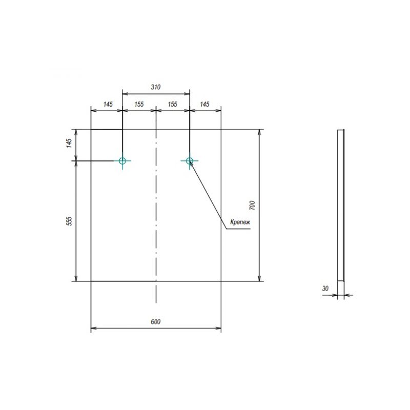 Зеркало Klaufs 100 с LED-светильником  в Муроме