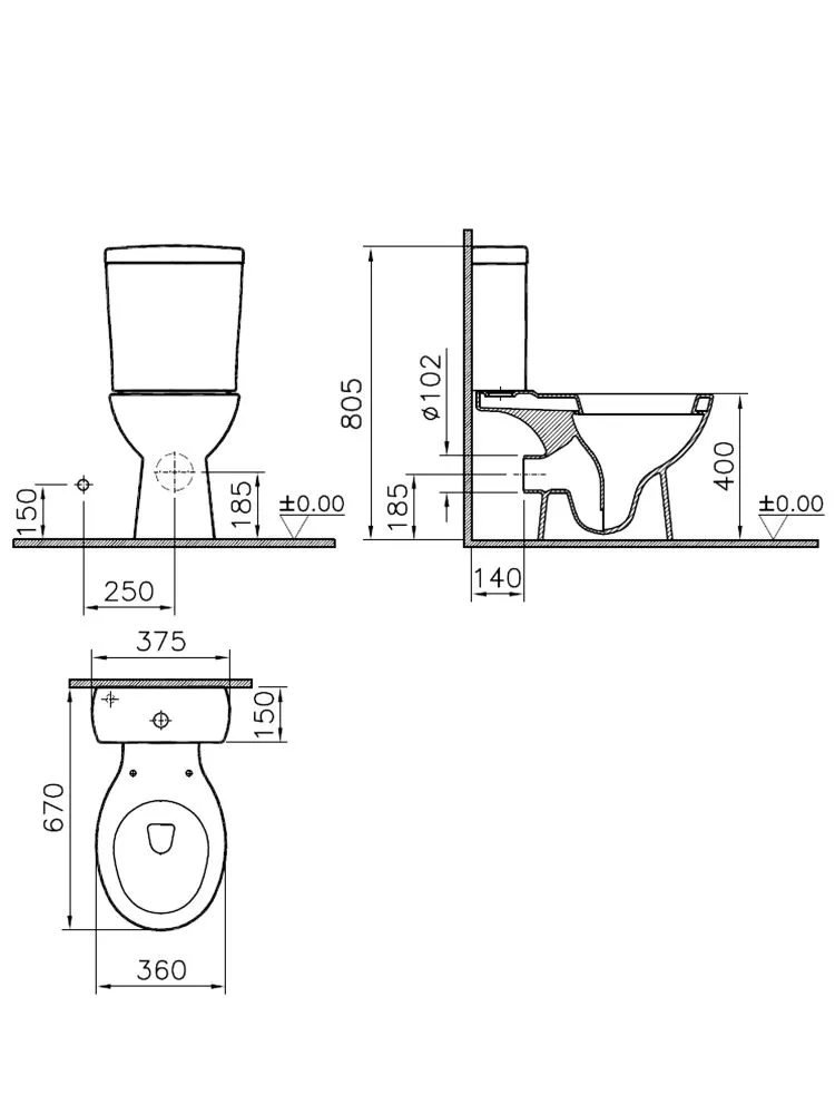 Унитаз Vitra Sturm 9754B003-7214  в Муроме