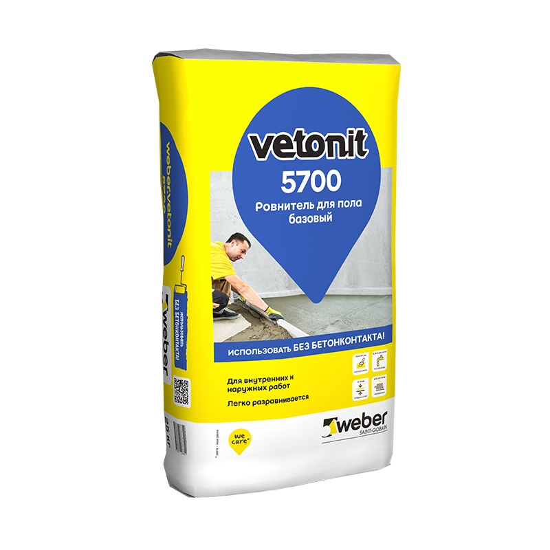 Базовый ровнитель для пола 5700 Vetonit 25 кг /48  в Муроме