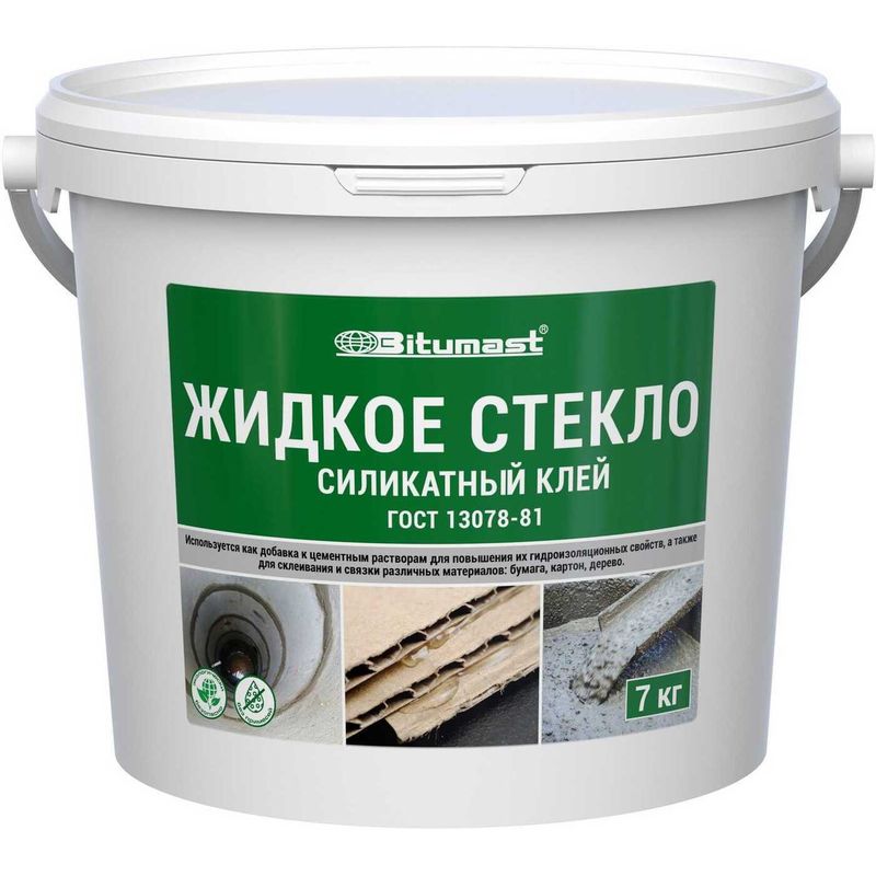 Жидкое стекло 7 кг Bitumast   в Муроме