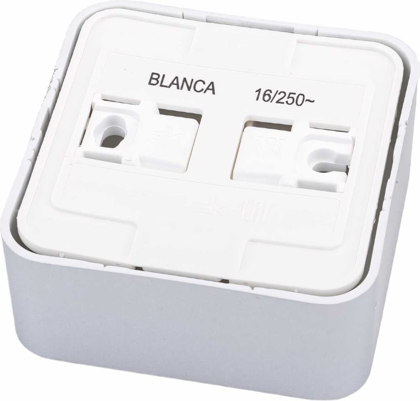 BLNRA000113 Розетка BLANCA наруж. без заземления без шторок с изоляц. пластиной 16А 250В алюм  в Муроме