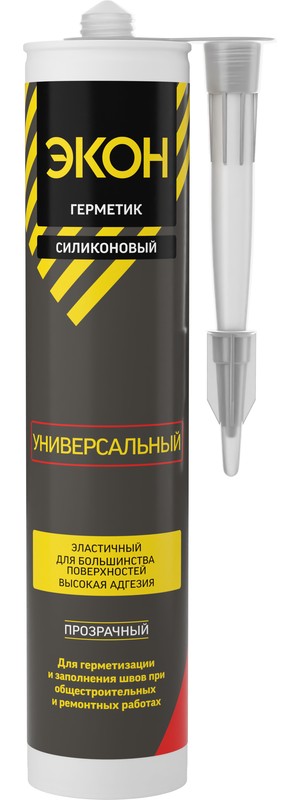 Герметик универсальный ЭКОН Прозрачный 280 мл  /12  в Муроме