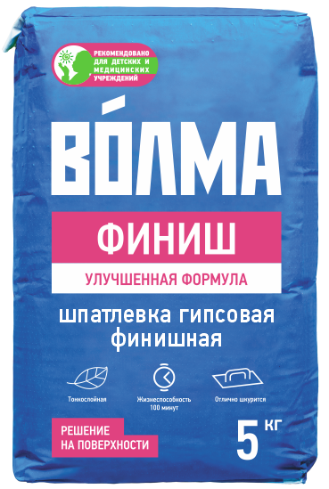 Смесь сух.гипсовая отделочн."ВОЛМА-ФИНИШ"  5 кг  /208  в Муроме