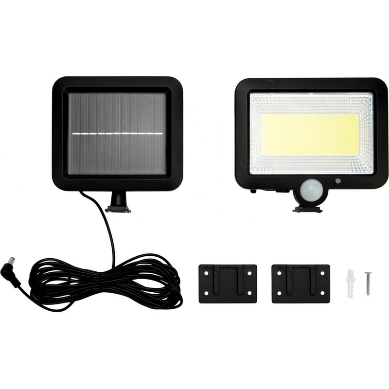 602-1002 Прожектор NEW AGE LED COB Lamper 15 Вт 6500 K IP65 3 реж, вын. солн пан 5 м, датч движ,осв  в Муроме