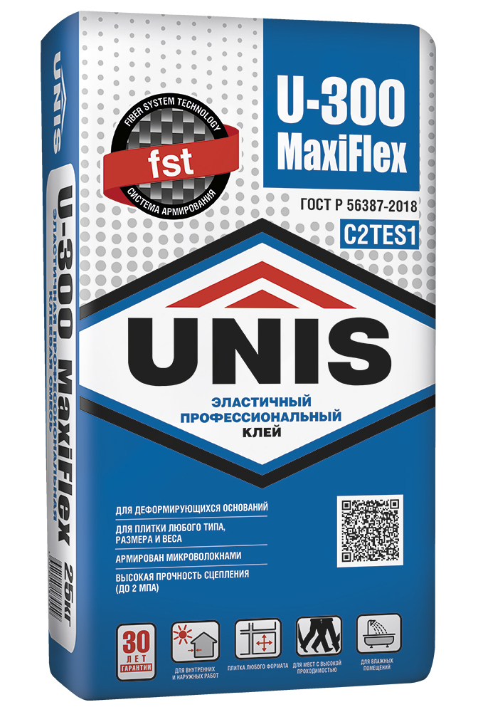 ЮНИС U-300 MaxiFlex клей плиточный 25 кг (класс С2 ТЕ S1)  в Муроме